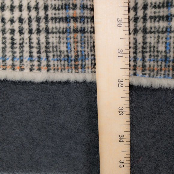 Roberto Bassi Coat Womesn Multicolor M 40 Faux suede & Fur Revirsable Hooded #99 - Picture 6 of 9